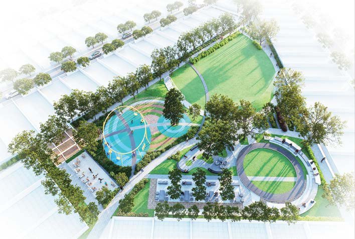 Indiabulls Green Avenue Central Park 3D Render